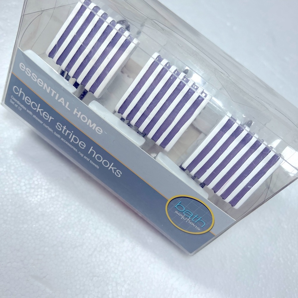 NEW ESSENTIAL HOME CHECKER STRIPE HOOKS
